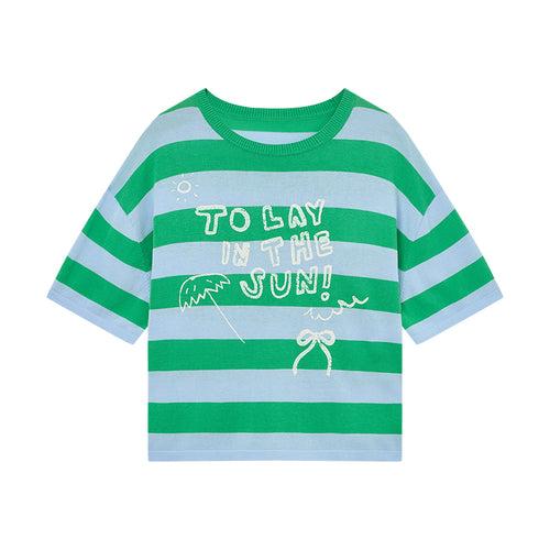 Sea Salt Stripe Knit T-shirt