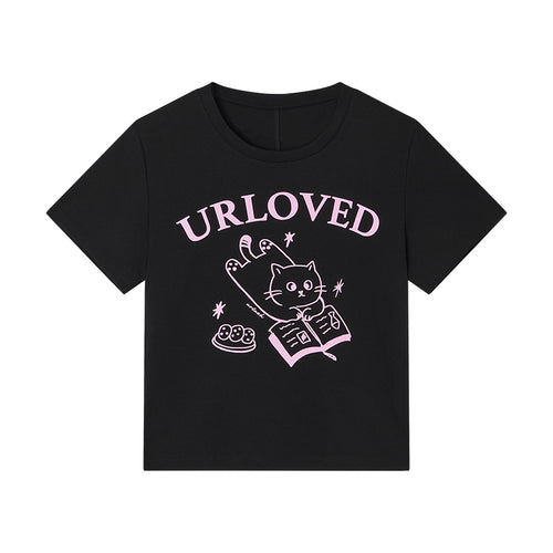 Reading Cat Graphic Tee