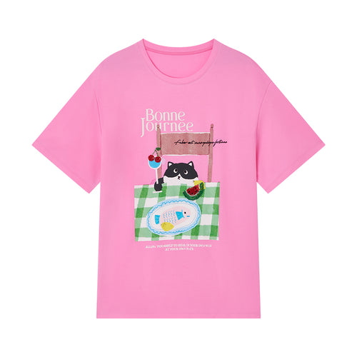 Little Cat Loves Fish T-Shirt