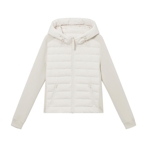 Hoodie-Panel Down Jacket