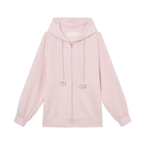 Candy Pink Hooded Jacket