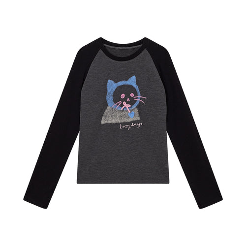 U.dengdeng Hooded Cat Tee