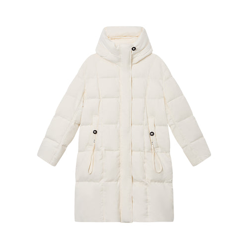 Cloud White Long Down Jacket
