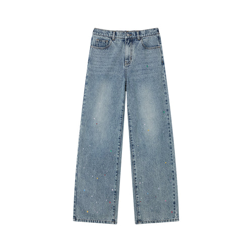 Colorful Rhinestone Jeans