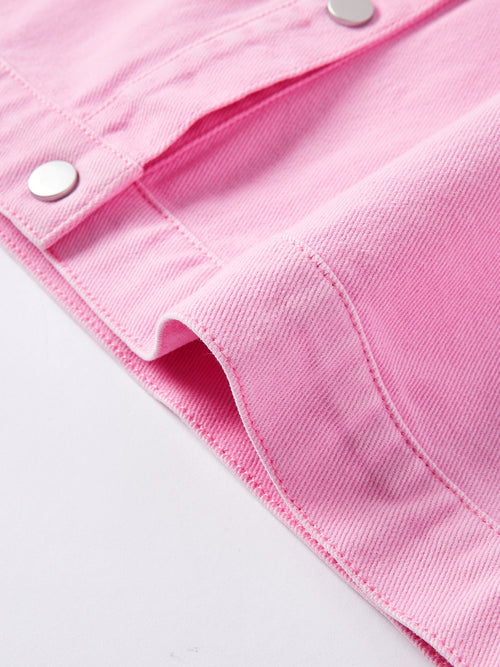 Candy Pink Denim Jacket