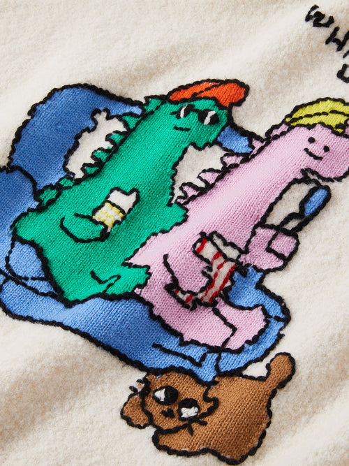 恐竜コミックセーター