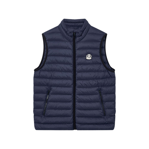 Cat Trim Navy Down Vest