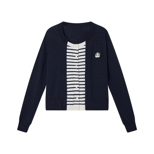 Cat Mock-Layer Cardigan