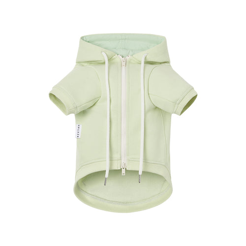 Cat Lime Green Zip-Up Hoodie
