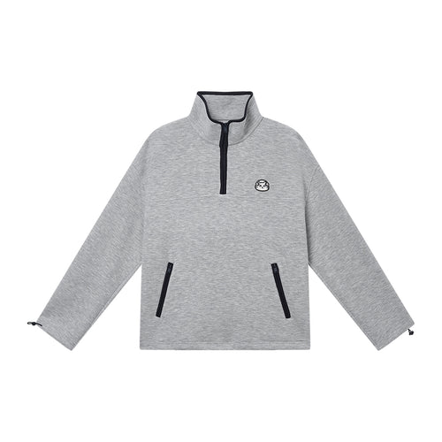 Cat Fleece Half-Zip Hoodie