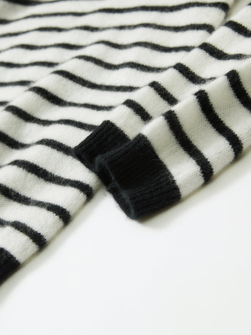 Classic black and white striped jumper