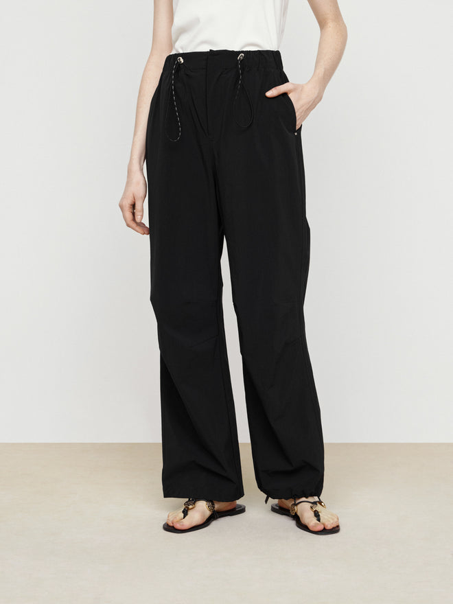 Cool Black Parachute Pants