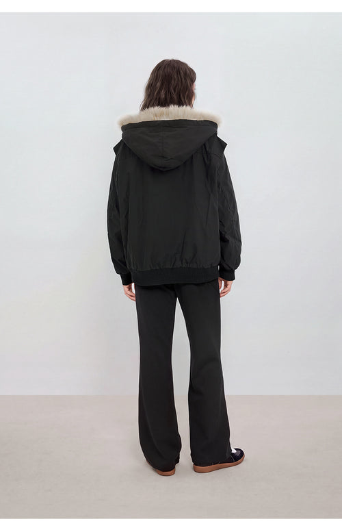Twilight Rhythm Hair Collar Flight Jacket