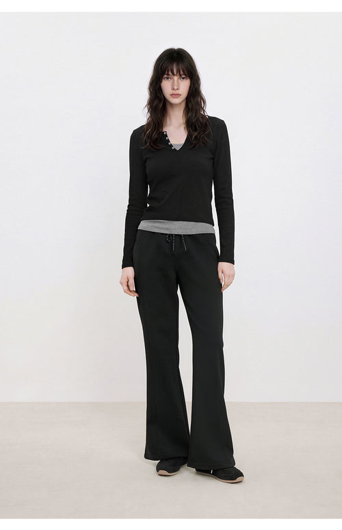 Twilight Rhythmic Structure Micro Pull Pants