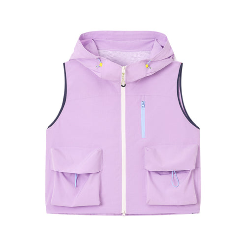 Soft Mist Purple Outdoor Cargo Vest