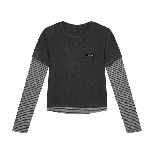 Soft Heart Mock-Layer Tee