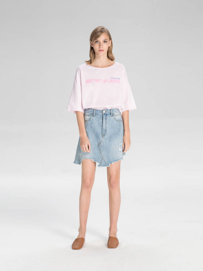 Minimalist Denim Skirt