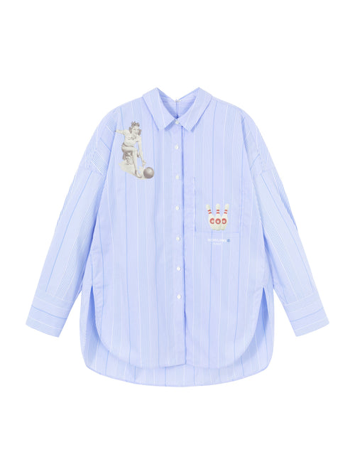 Striped 'Bowling Girl' Shirt - Urlazh New York