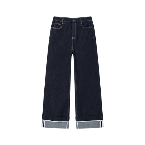 Relaxed Cuffed Jeans
