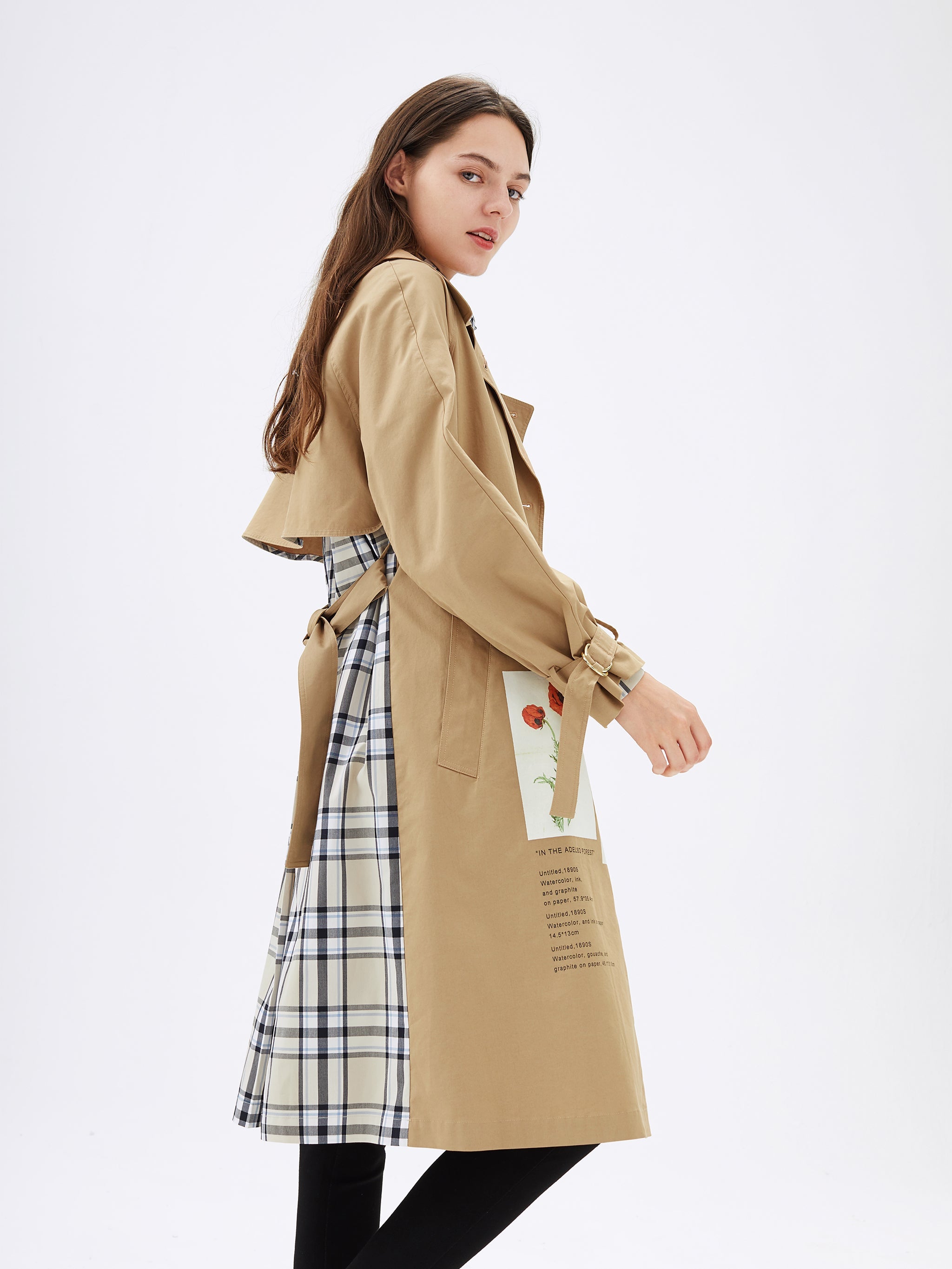 Urlazh New York Plaid Double-Face Hooded Coat