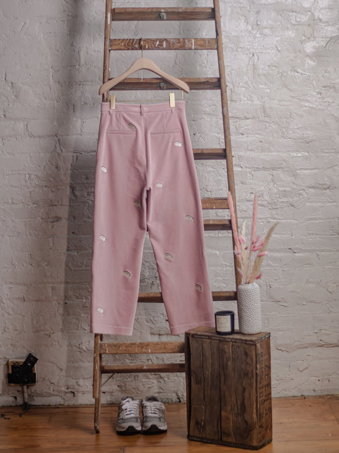 Pink U-Cat Corduroy Trousers - Urlazh New York