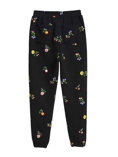 Black Floral Lounge Pants - Urlazh New York