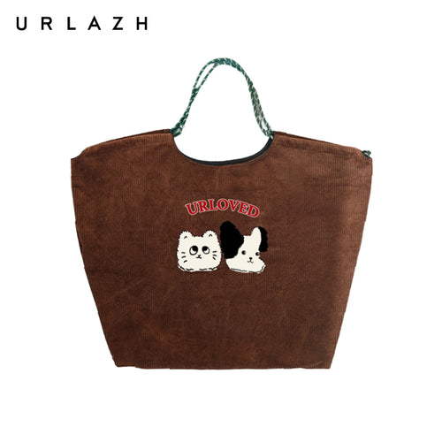 Warm Autumn Embroidered Tote Bag