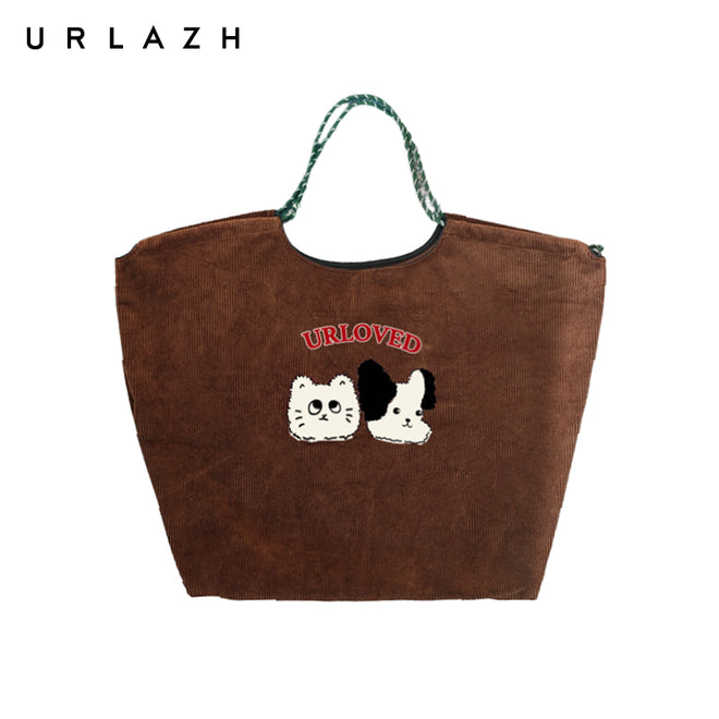 Warm Autumn Embroidered Tote Bag