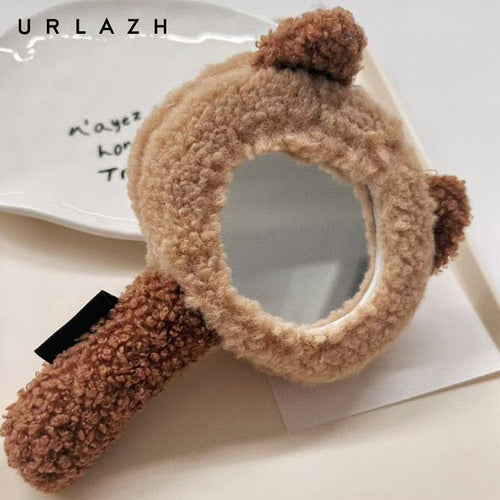 Mocha Cream Cat Handheld Makeup Mirror