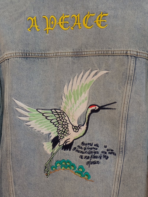 Embroidery Denim Jacket - Urlazh New York