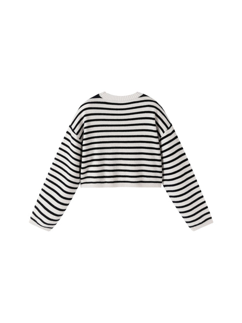 Classic Striped Short Pullover-Sample