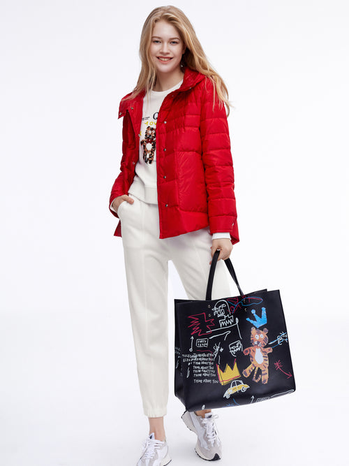 'New Year' Red Puffer Jacket - Urlazh New York