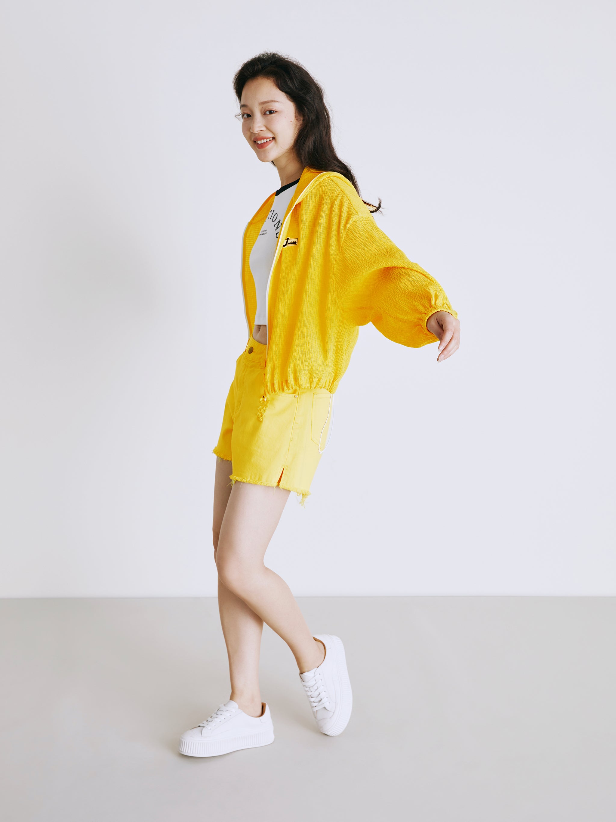 Lemon Zipper Drawstring Rubber Label Jacket – Urlazh New York