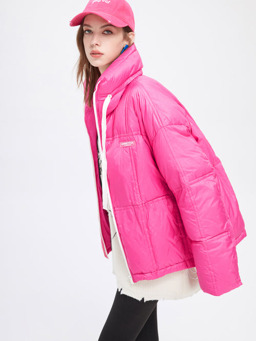 Highlighter Pink Mini Ski-Jacket - Urlazh New York