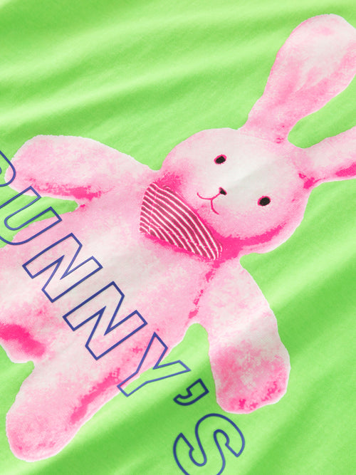 Green Bunny Printed T-shirt - Urlazh New York
