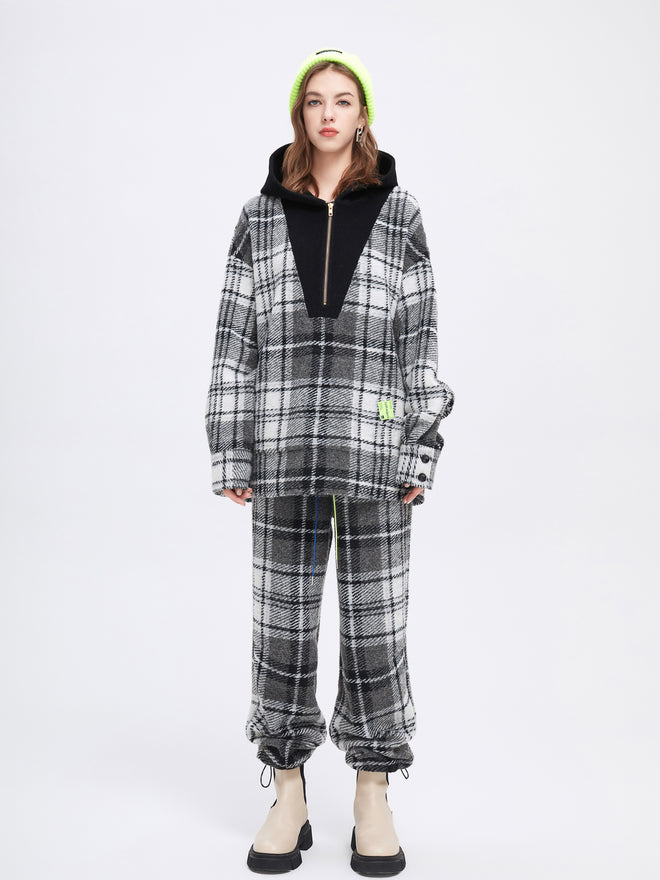 Plaid Flannel Baggy Trousers - Urlazh New York