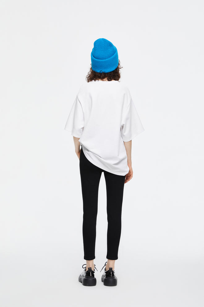 Front Placket Skinny Jeans