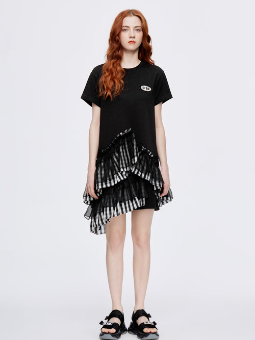 Asymmetrical Layered T-Shirt Dress | Dresses & Skirts | Urlazh NY Urlazh New York Asymmetrical Layered T-Shirt Dress | Dresses & Skirts | Urlazh NY Urlazh New York