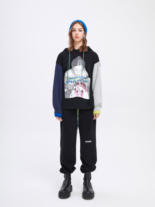 Colorblocked 'Wishes' Hoodie - Urlazh New York