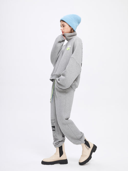 Knit Funnel-Neck Sweatshirt - Urlazh New York