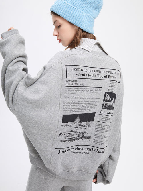 Knit Funnel-Neck Sweatshirt - Urlazh New York
