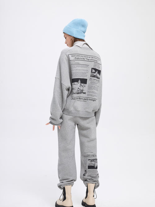 Knit Funnel-Neck Sweatshirt - Urlazh New York