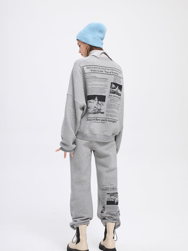 Knit Funnel-Neck Sweatshirt - Urlazh New York