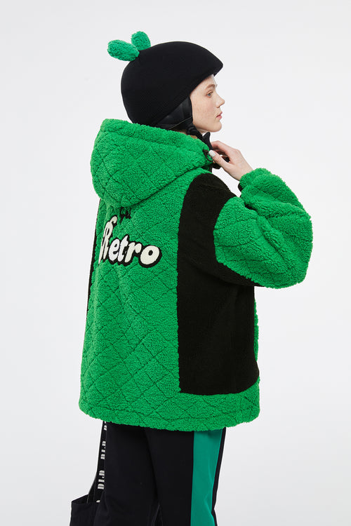 Retro Green Machine' Fleece Jacket