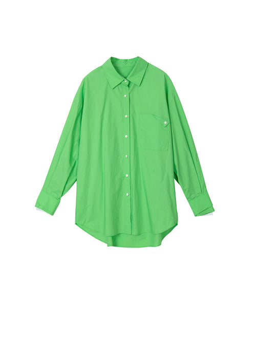 Structured Fruit Green Shirt