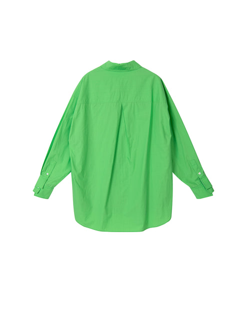 Structured Fruit Green Shirt