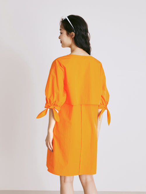 Orange Vapor Dress