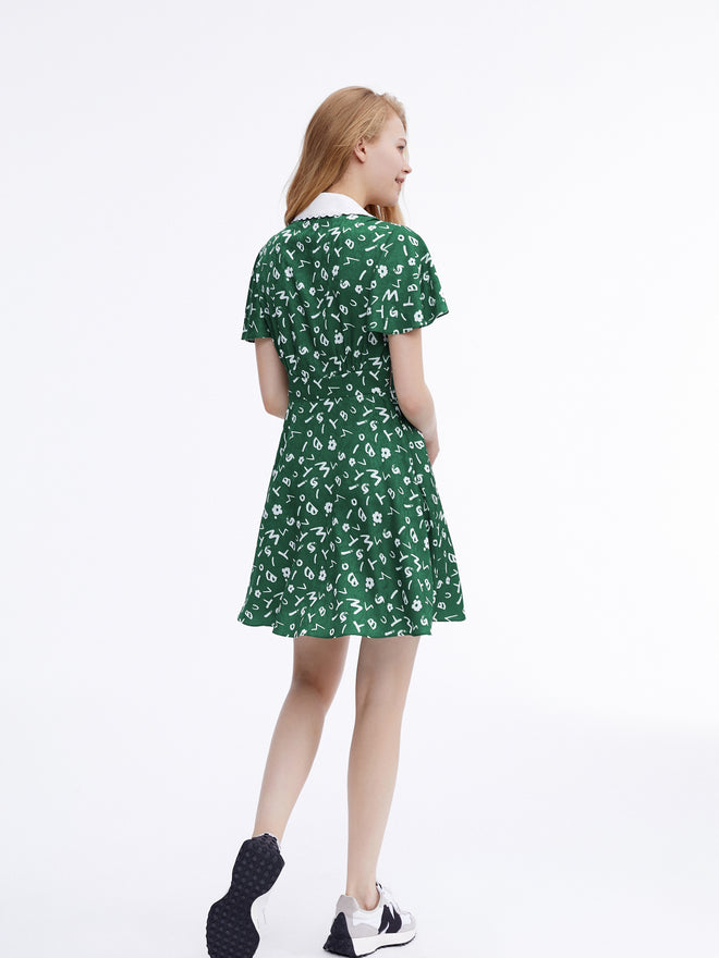 Floral Mini 'Peter Pan' Dress - Urlazh New York