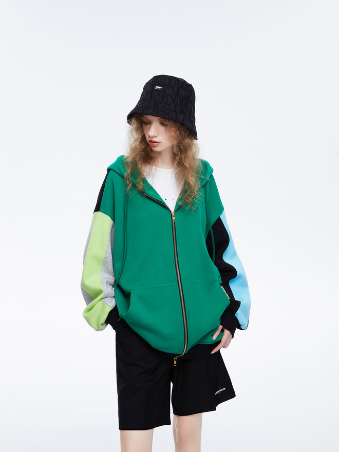 Layla' Colorblock Heavyweight Hoodie - Urlazh New York