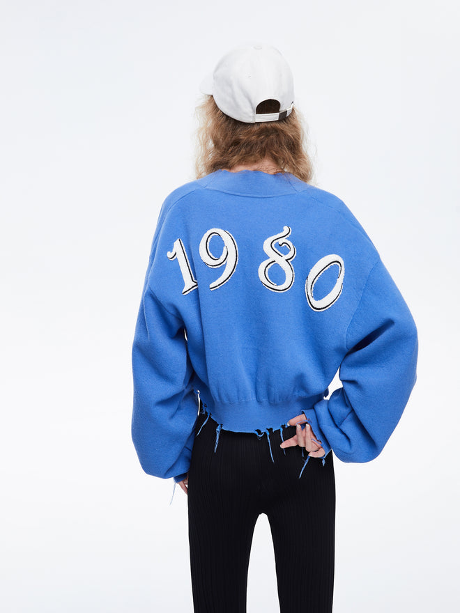 Karla' Grunge Cropped Cardigan - Urlazh New York